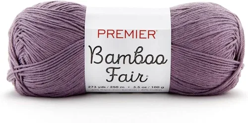 Vista 21 de Premier Yarns Hilo de bambú Fair DK, para tejer y tejer, mezcla de algodón para tejido y ganchillo en climas cálidos, color marfil