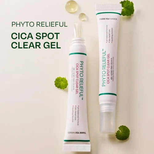 Vista 2 de THANKYOU FARMER Phyto Relieful Cica Spot Clear Gel 0.7 onzas líquidas
