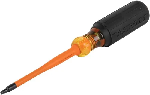 Vista 11 de Klein Tools 6984INS - Destornillador aislante, fabricado en Estados Unidos, destornillador con punta de perfil delgada de 1000 V, cuadrado #1