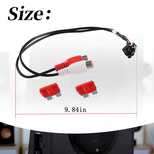 Vista 3 de Arnés de entrada de señal 1560-57865-01 compatible con cajas de subwoofer amplificadas Punch P300-10 y Punch P300-12