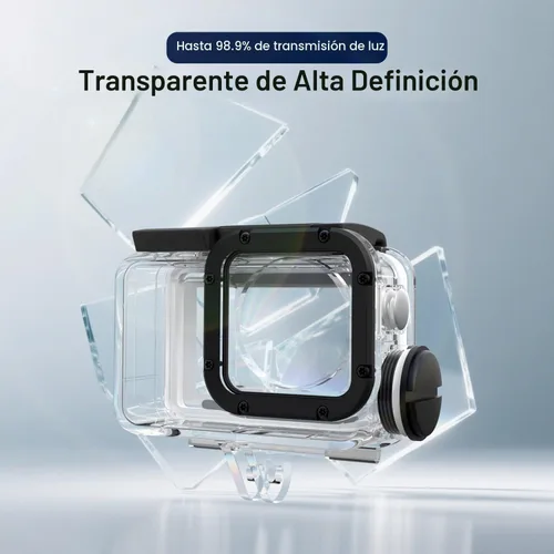 Vista 7 de Suptig Funda impermeable compatible con DJI Action 5 Pro / Action 5/4/3, para buceo, buceo, esnórquel, natación, hasta 164 pies (164.0 ft)