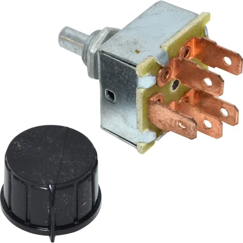 Vista 2 de Interruptor de ventilador de aire acondicionado AC rotativo de 3 velocidades para uso universal 'INDAK