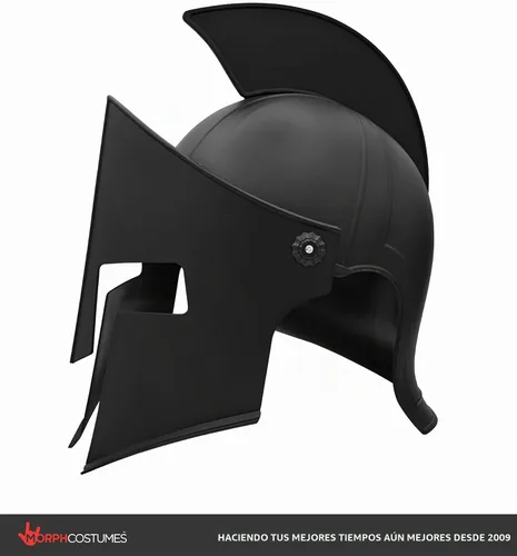 Vista 3 de Nicky Bigs Novelties Morph Medieval Knight Greek Spartan Roman Helmet Costume Gold Gladiator Warrior Folding Face Mask