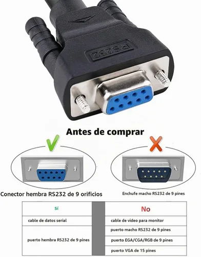 Vista 4 de DTech Cable DB9 recto de 15 pies hembra a hembra de 9 pines COM para comunicación de datos (16.4 ft, negro)