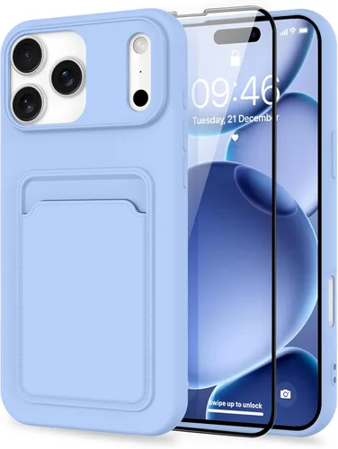 Vista 89 de MZELQ Compatible con iPhone 11 Funda TPU Soporte para Tarjetas Cubierta de Billetera, Protección de Cámara + Protector de Pantalla Funda Suave