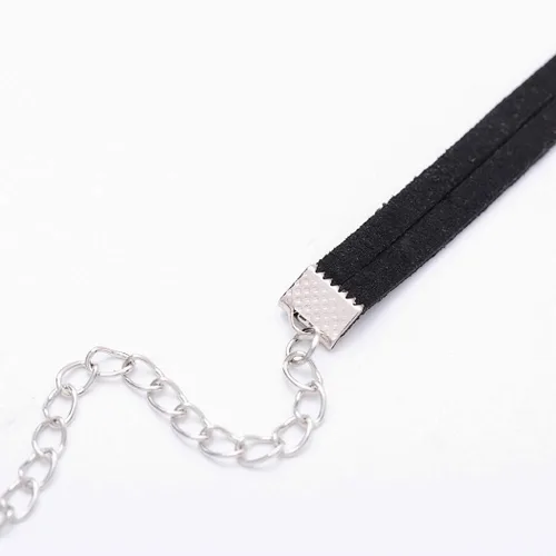 Vista 7 de JAKAWIN Gargantilla Collar Ajustable Negro Collar Collares para Mujer NK134