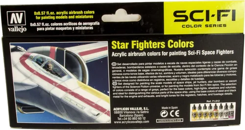 Vista 2 de Vallejo Acrylicos Vallejo Star Fighter - Juego de pintura de 0.5 litros, color negro