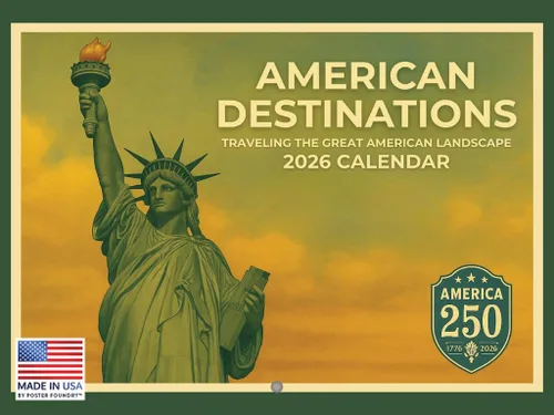 Vista 194 de Calendario de Alabama 2026 para pared, 12 meses, mensual, recuerdos escénicos de AL Hecho en Estados Unidos