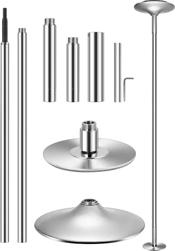 Vista 7 de VIVOHOME Caño Profesional para Baile Giratorio, Caño de Baile Portátil de 45 mm para Ejercicio en Casa