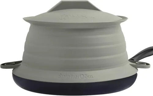 Vista 30 de L.I.Q - Protector de salpicaduras de silicona, se adapta a macetas de 8 y 10 pulgadas (20 y 9.8 in), apto para microondas y duradero, incluye tapa