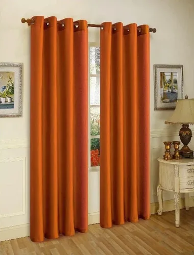Vista 14 de J&V TEXTILES 2 paneles de cortinas de seda sintética con ojales sólidos para ventana, tratamiento en longitud de 84" (Beige)*