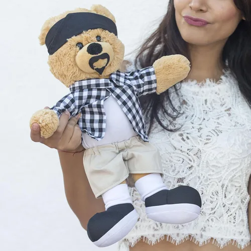 Vista 3 de Hollabears Oso de peluche Cholo de 16 pulgadas para el día de San Valentín, extra grande