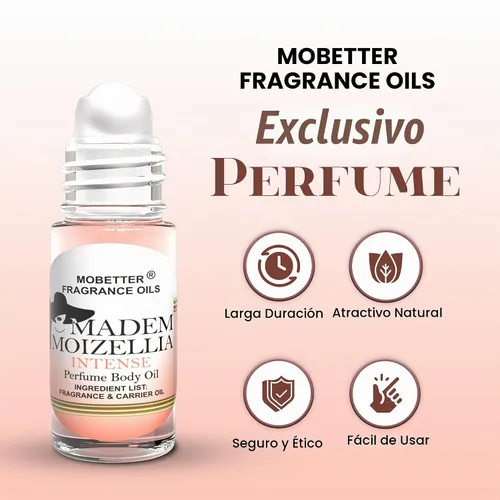 Vista 2 de MOBETTER FRAGRANCE OILS Madem Moizellia - Aceite corporal intenso de 1 onza para mujer