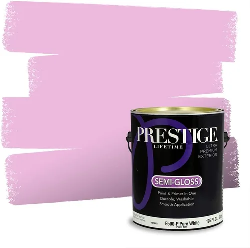 Vista 185 de Prestige Paints Pintura exterior e imprimación en uno, 1 galón, plano, coincidencia comparable de Valspar* Amber Rose*