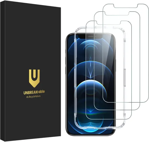 Vista 9 de UnBREAKcable - Protector de pantalla para iPhone 11 Pro/X/XS, vidrio templado (3 unidades) Vidrio templado de alta calidad 9H, fácil instalación