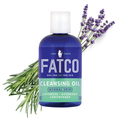 Vista 8 de FATCO Aceite limpiador facial y limpiador facial para pieles normales y mixtas, lavanda, romero + hierba de limón, paquete de 2 (2 onzas)