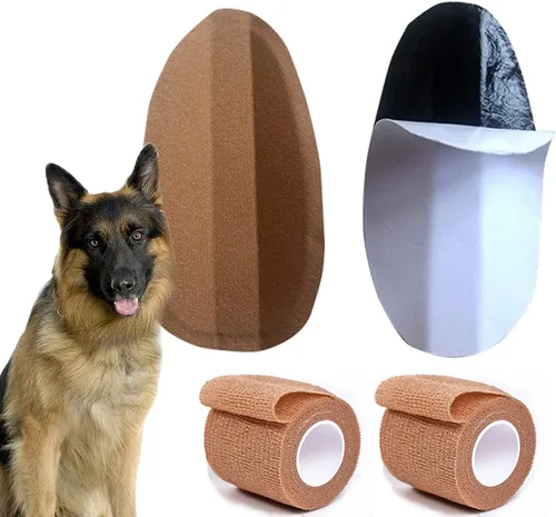 Vista 5 de Herramienta de soporte adhesivo para orejas de perro, corrección fija de oreja de perro, soporte vertical para Doberman, pequeño (0.98 x 1.97)