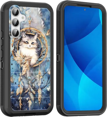Vista 46 de Funda para Galaxy A15 5G, cuerpo completo, protección contra caídas, a prueba de polvo, resistente de 3 capas, militar, resistente, duradera