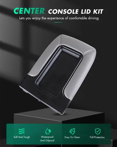 Vista 2 de SCITOO Kit de tapa de consola central compatible con 2002-2006 para Cadillac Escalade de repuesto de cubierta de consola central gris 19127364