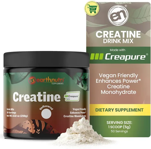 Vista 8 de EarthNutri Cápsulas de monohidrato de creatina, micronizadas para una mejor absorción, apoya la fuerza muscular, la fuerza y la recuperación, 105