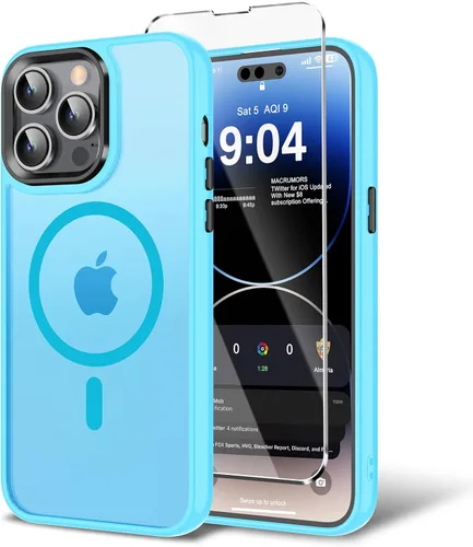Vista 59 de Funda para iPhone 11 con protector de pantalla, compatible con MagSafe, ultra delgada, translúcida, mate, a prueba de golpes, color negro