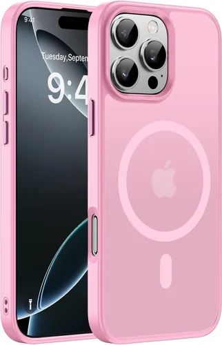 Vista 154 de Miracase - Funda magnética para iPhone 14 Plus de 6.7 pulgadas (compatible con MagSafe) (con 2 protectores de pantalla), protección de grado Negro