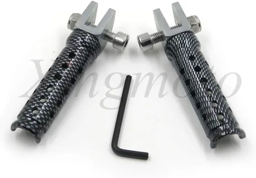 Vista 3 de Estriberas plegables para motocicleta, estribos delanteros compatibles con Yamaha FZR 600 XJ 600S YZF 600R 750R 1000 FZS1 FZ-1 R1 R6, pedal