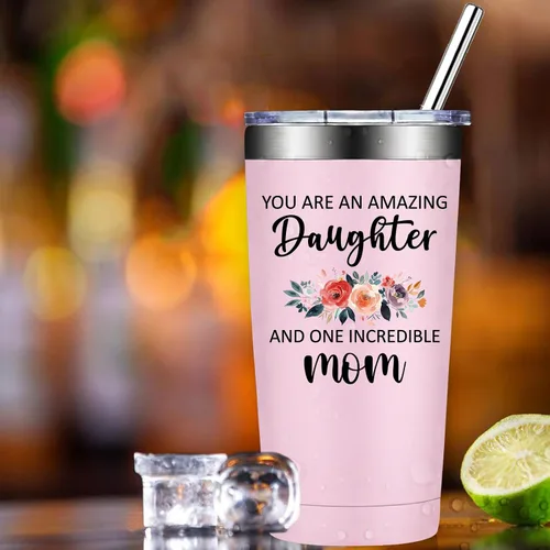 Vista 8 de Grifarny Daughter Gifts from Mom, Dad - Mothers Day, Valentines Day Gifts for Daughters Adult - You are an Amazing Daughter Tumbler 20 oz