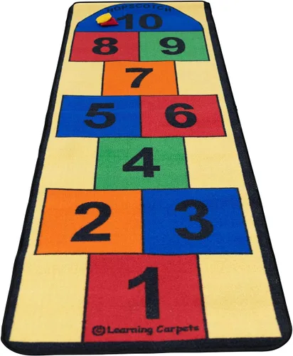 Vista 9 de Children's Factory Let's Learn How to Count - Juego de 10 alfombras de aprendizaje para preescolares, salas de juegos y escuelas primarias, alfombra