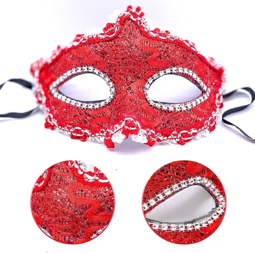 Vista 4 de Máscara de mascarada para parejas, para mujeres y hombres, máscara de Mardi Gras, máscaras de disfraz para festivales de Navidad, fiesta de Año Nuevo