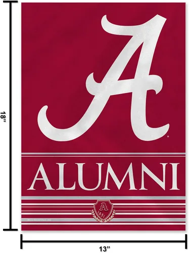 Vista 5 de Rico Industries NCAA Alumni - Bandera de jardín de doble cara de 13 x 18 pulgadas