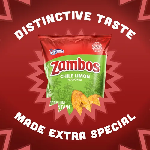 Vista 5 de Zambos Chile Limón Plátano Chips, 2.47 oz – Aperitivo crujiente, sin gluten – Sabor a lima chile audaz – (paquete de 8)