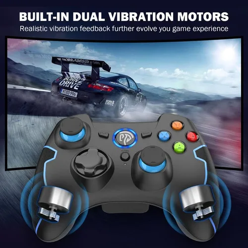Vista 2 de EasySMX 9013 Wireless Controller for PC, PS3, Android TV Box, Windows 891011, Steam Controller, Plug and Play Gaming Gamepad with Sensitive