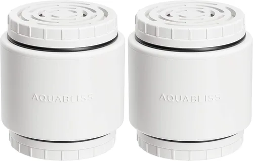Vista 9 de AquaBliss SFC400 - Cartucho de repuesto para filtro de ducha revitalizante HD para SF400 y SF500 - 2x vitamina C + minerales para cabello sedoso