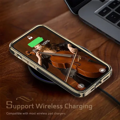 Vista 6 de LOHASIC Funda de piel diseñada para iPhone 13, funda clásica de lujo, suave, antiarañazos, a prueba de golpes, compatible con iPhone 13 de 6.1