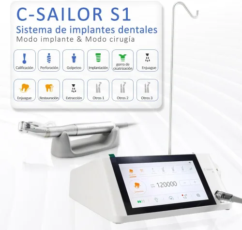 Vista 5 de C-Sailor Pro Denta Sistema de Implante Quirúrgico Motor sin escobillas Pantalla táctil de alta potencia