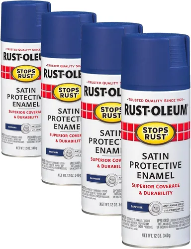 Vista 68 de Rust-Oleum 7776830 - Pintura en aerosol para prevención del óxido, 12 onzas, negro plano