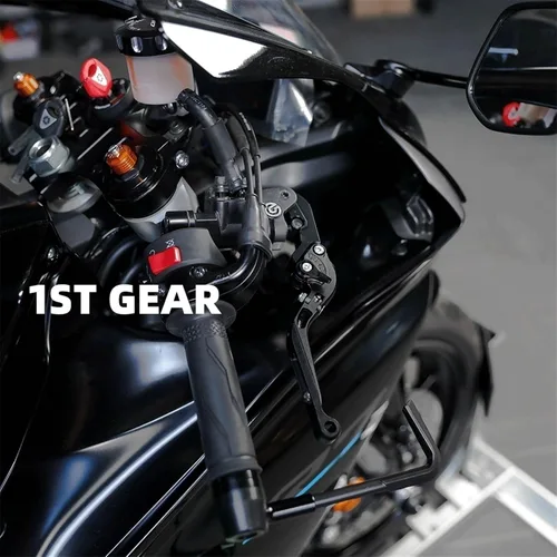 Vista 6 de Palancas de embrague de freno plegables ajustables para motocicleta para Yamaha MT-07 FZ-07 FZ07 MT07 2014 2023 Manijas de control delantero