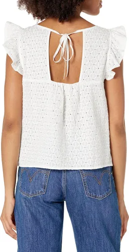 Vista 2 de Tommy Hilfiger Blusa casual sin mangas con ojales para mujer