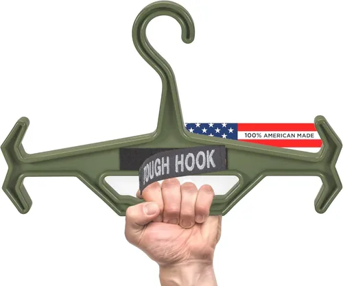 Vista 24 de Tough Hook ID - Percha de identificación resistente, fabricada en Estados Unidos, tapa de 200 libras, portaplatos, equipo táctico, buceo BCD