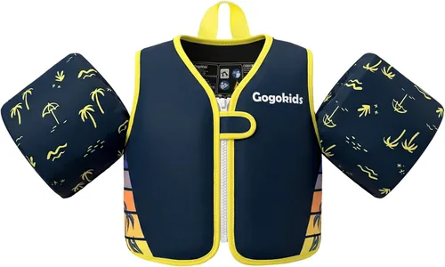 Vista 12 de Gogokids Chaleco de natación para bebé, flotadores para niños de 33-66 libras, chaqueta de natación para niños con alas de agua para niños de 2 3 4