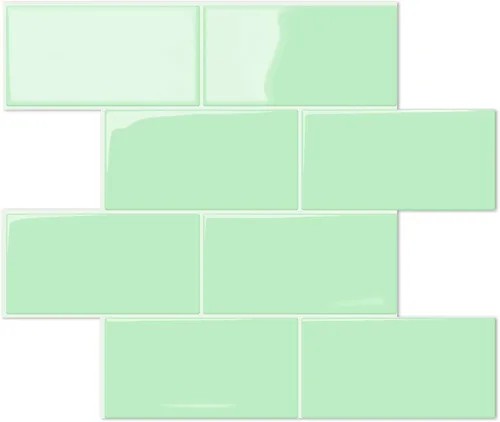 Vista 17 de STICKGOO 10-Sheet Backsplash Peel and Stick Subway Tile, Self Adhesive Vinyl Wall Tiles, Stick on Backsplash for Kitchen and Bathroom(Thicker Design)