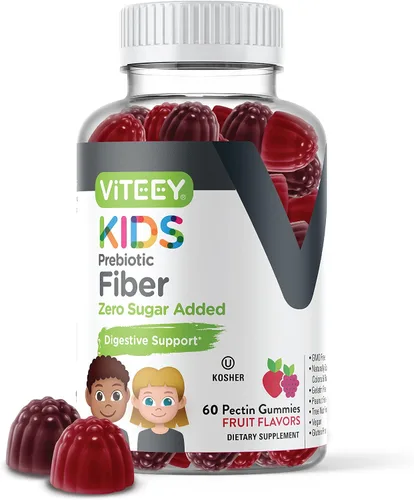 Vista 7 de Viteey Fibra prebiótica para niños para aliviar el estreñimiento, apoyo a la regularidad de la salud digestiva, soporte natural de peso, fibra