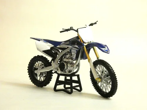Vista 3 de New-Ray Motocicleta Yamaha YZF 450 2017 Miniatura Escala 1/12°, 57983, Multicolor