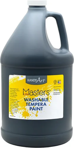 Vista 22 de Handy Art Little Masters - Pintura lavable, 16 onzas, color negro Bright & Mixable, High Opacity, Washable Colors for Classroom, Students, Kids