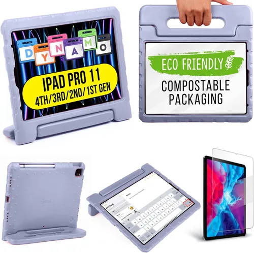 Vista 12 de Cooper Dynamo - Funda oficial para iPad Pro de 11 pulgadas para niños de 4ª/3ª/2ª/1ª/1ª generación 2022/2021/2020/2018 Espuma resistente, mango