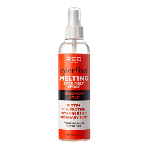 Vista 8 de Kiss Lace - Spray de fusión y sujeción, adhesivo fuerte para el cabello para pelucas, pegamento frontal sin pegamento (fijación extrema)