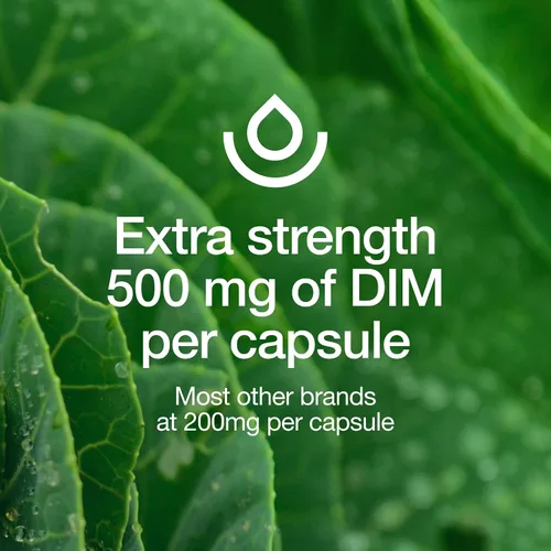Vista 5 de DIM Suplemento 500mg - Diindolilmetano - Vegano, sin OMG, sin gluten - 90 cápsulas
