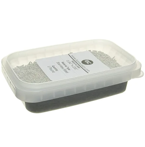 Vista 2 de BC Precision Pasadores de acero inoxidable de 1 libra, 0.047 pulgadas de diámetro, 0.255 pulgadas de longitud