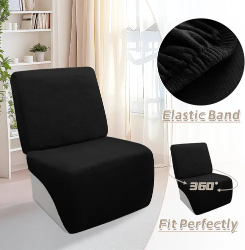 Vista 116 de Arfntevss Fundas de sofá seccional reclinable de terciopelo, Funda de sofá seccional de esquina para sofá reclinable, Funda elástica suave